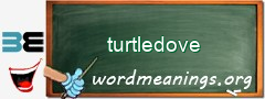 WordMeaning blackboard for turtledove